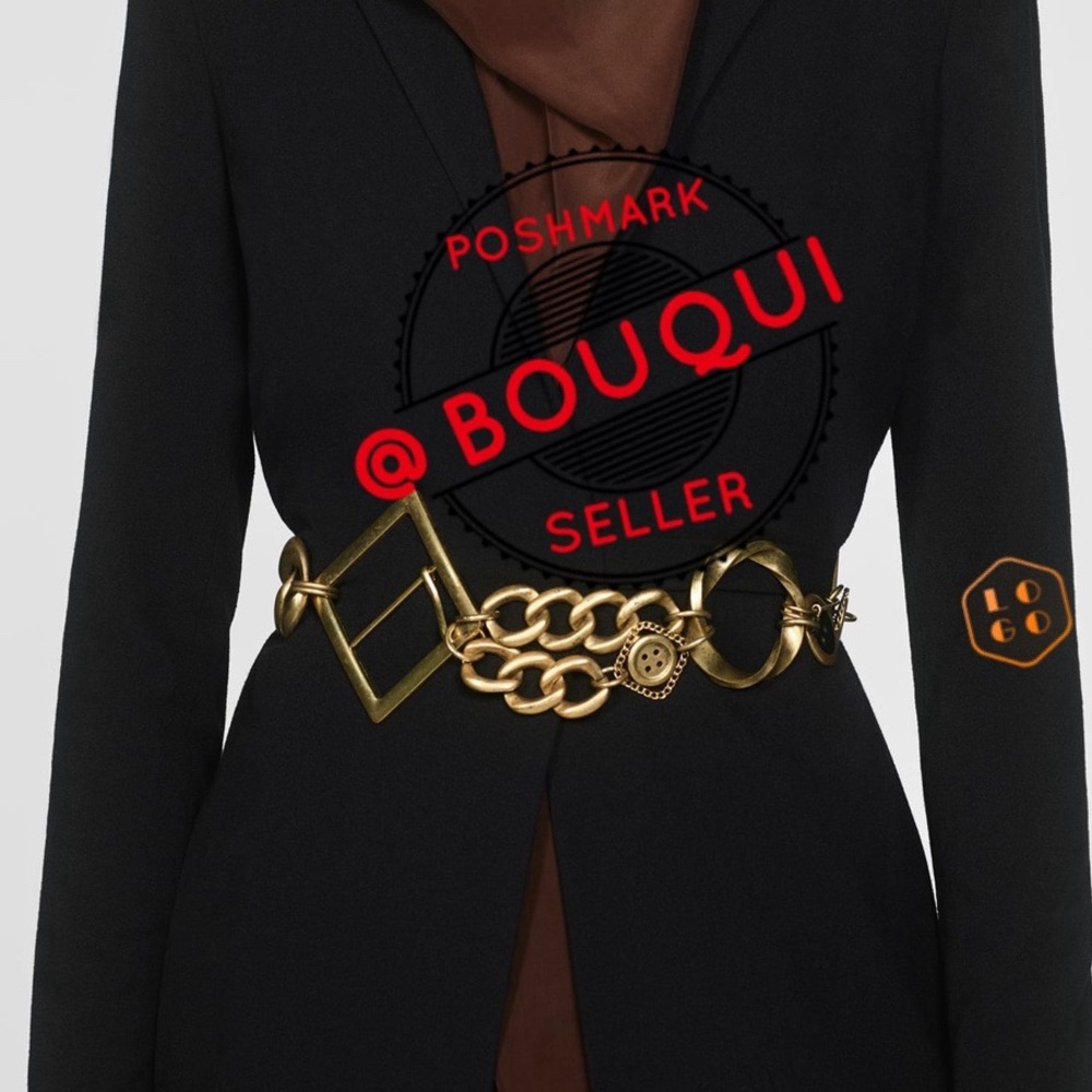 ZARA LIMITED EDITION LEATHER LARGE BUCKLE BELT